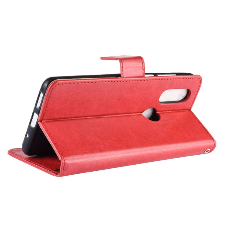 Retro Crazy Horse Texture Horizontal Flip Leather Case for Motorola MOTO One Vision, with Holder ...