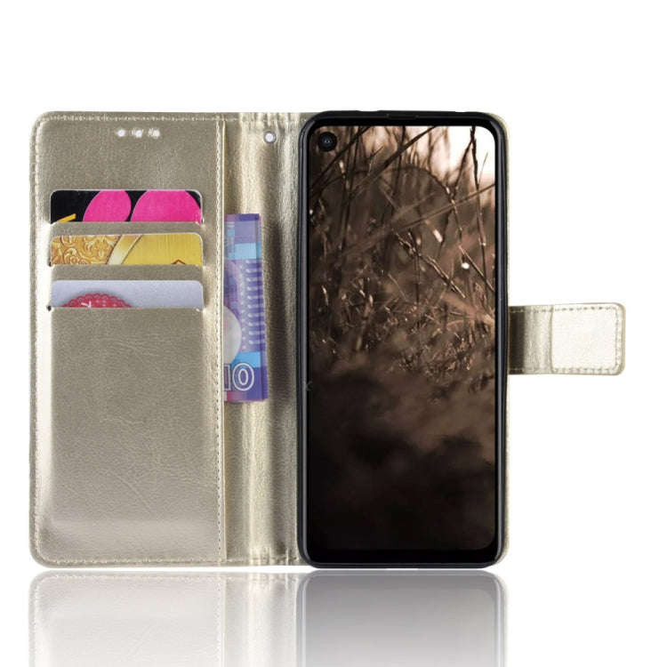 Retro Crazy Horse Texture Horizontal Flip Leather Case for Motorola MOTO One Vision, with Holder ...