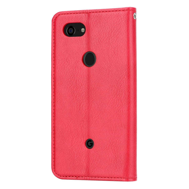 Knead Skin Texture Horizontal Flip Leather Case for Google Pixel 3a, with Photo Frame & Holder & ...