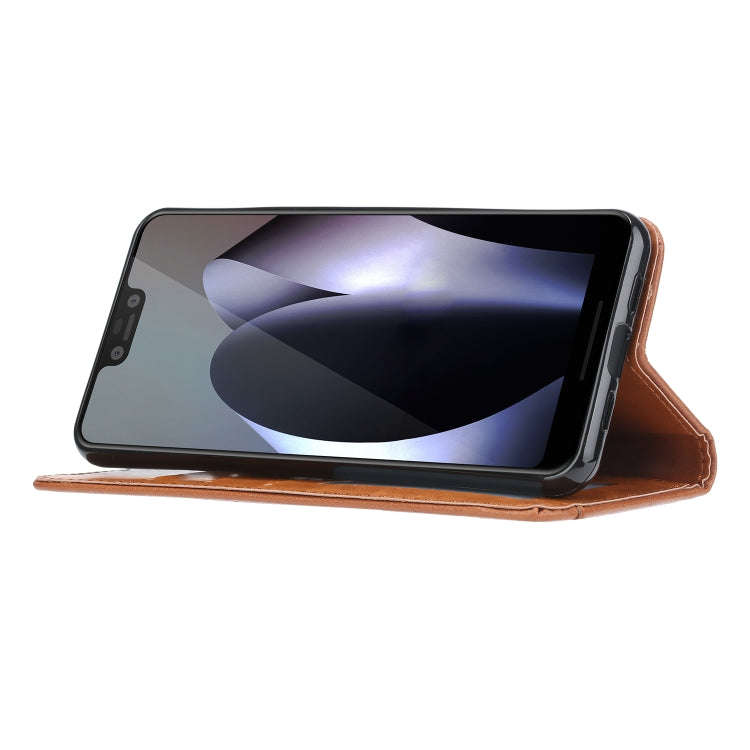 Knead Skin Texture Horizontal Flip Leather Case for Google Pixel 3a, with Photo Frame & Holder & ...