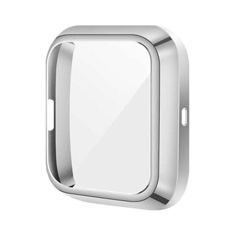 For Fitbit versa 2 Plating TPU All-inclusive Protective Shell(Silver)
