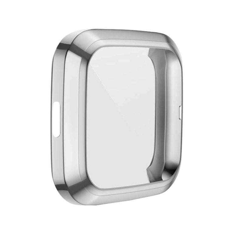 For Fitbit versa 2 Plating TPU All-inclusive Protective Shell(Silver)
