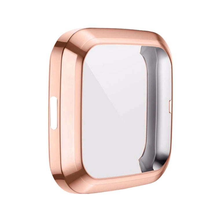 For Fitbit versa 2 Plating TPU All-inclusive Protective Shell(Rose gold)