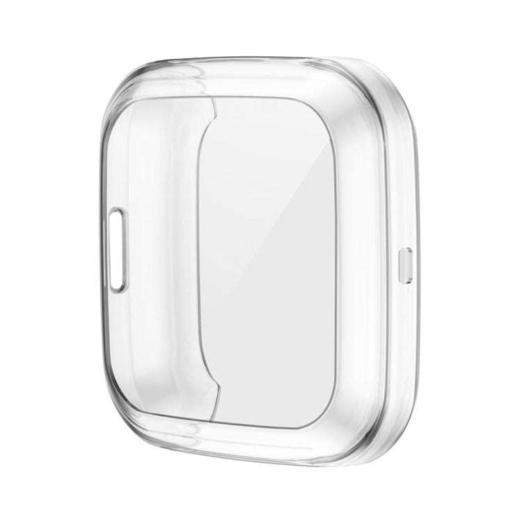 For Fitbit versa 2 Plating TPU All-inclusive Protective Shell(Transparent)