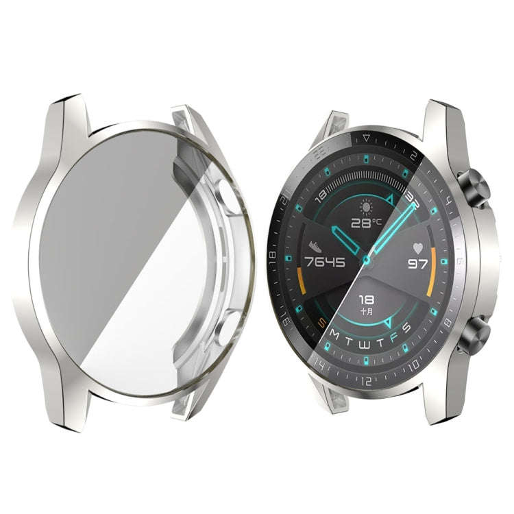 For Huawei GT2 46MM Plating TPU All-inclusive Protective Shell(Silver)