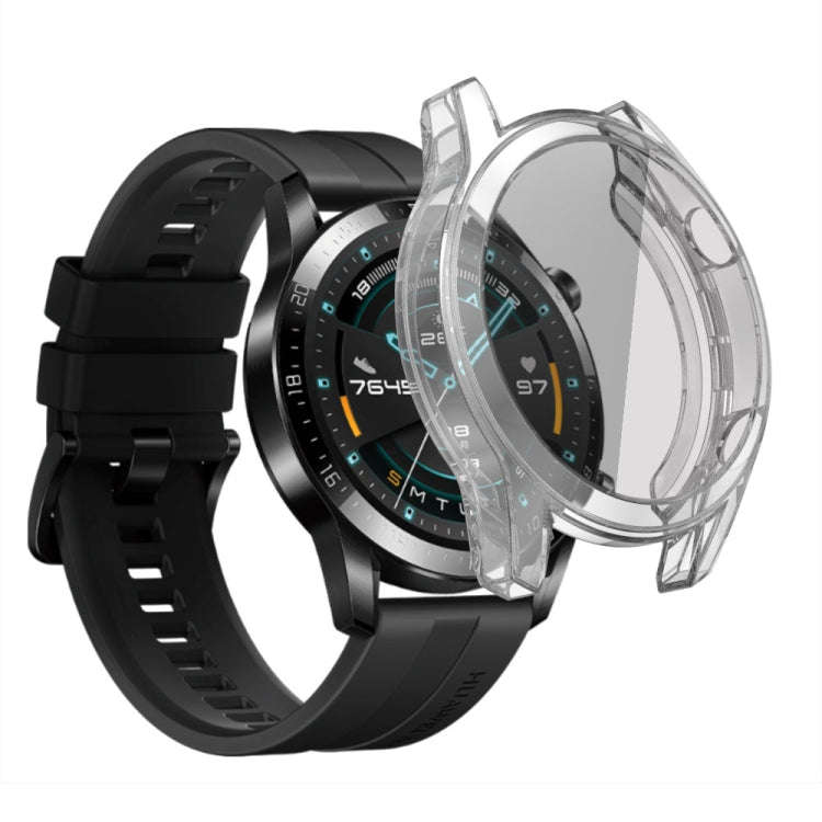 For Huawei GT2 46MM Plating TPU All-inclusive Protective Shell(Transparent)