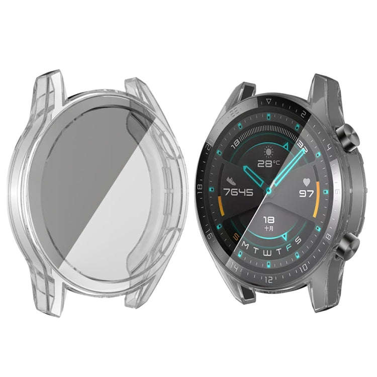 For Huawei GT2 46MM Plating TPU All-inclusive Protective Shell(Transparent)