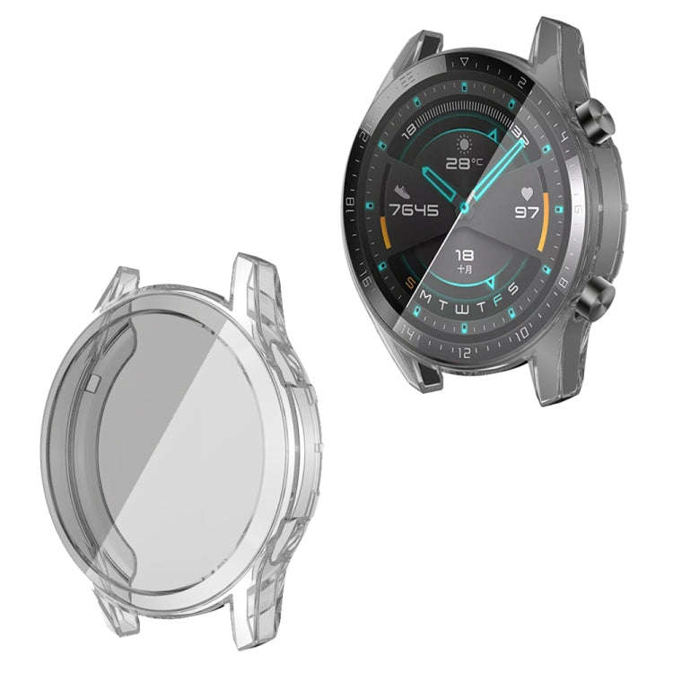 For Huawei GT2 46MM Plating TPU All-inclusive Protective Shell(Transparent)