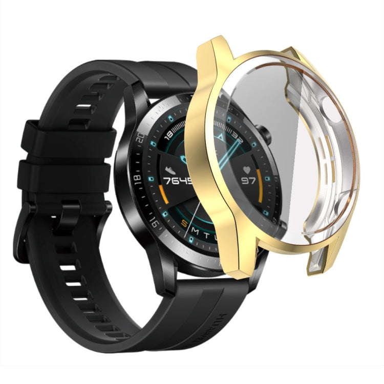 For Huawei GT2 46MM Plating TPU All-inclusive Protective Shell(Gold)