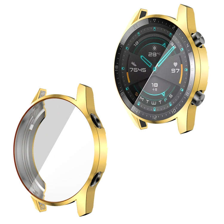 For Huawei GT2 46MM Plating TPU All-inclusive Protective Shell(Gold)