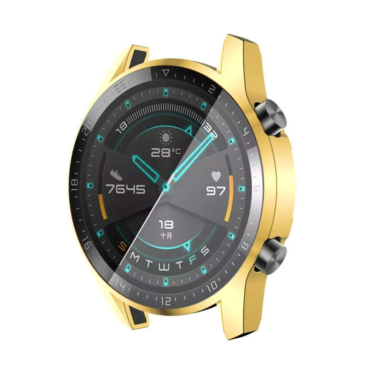 For Huawei GT2 46MM Plating TPU All-inclusive Protective Shell(Gold)