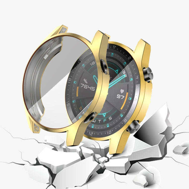 For Huawei GT2 46MM Plating TPU All-inclusive Protective Shell(Gold)