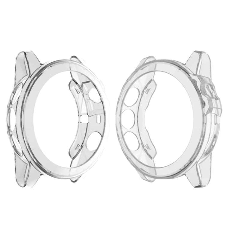 Suitable for Garmin Fenix 5 & 5 Plus transparent TPU Silica Gel Watch Case(Transparent white)