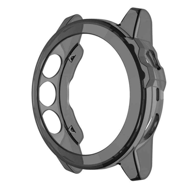 Suitable for Garmin Fenix 5 & 5 Plus transparent TPU Silica Gel Watch Case(Transparent black)