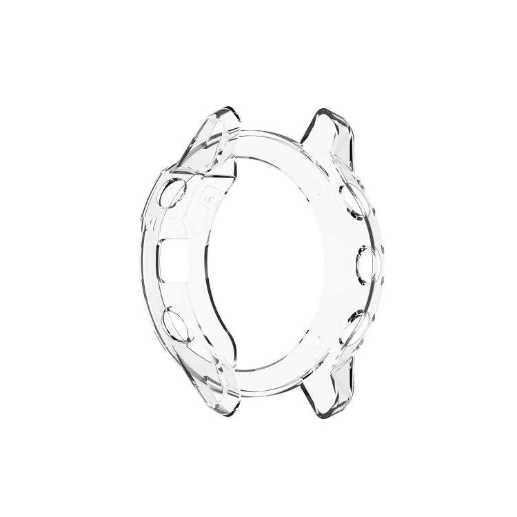 Suitable for Garmin Fenix 6X / 6X Pro Transparent TPU Silica Gel Watch Case(Transparent white)