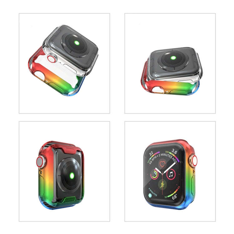 For Apple Watch Series 5 & 4 44mm Gradient All-inclusive TPU Protective Case(D)
