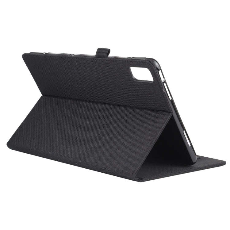 For Huawei Matepad 10.4 Horizontal Flip TPU + Fabric PU Leather Protective Case with Name Card Cl...