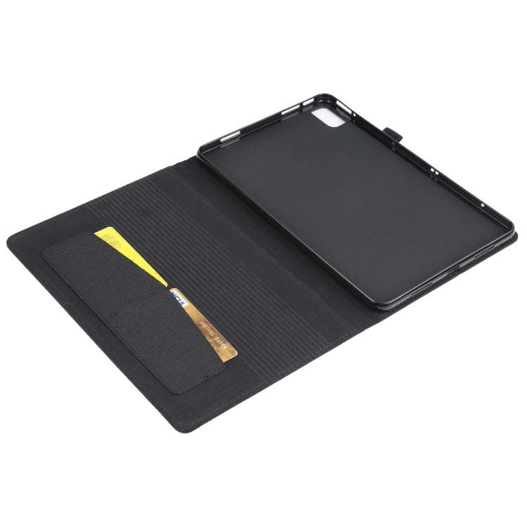 For Huawei Matepad 10.4 Horizontal Flip TPU + Fabric PU Leather Protective Case with Name Card Cl...