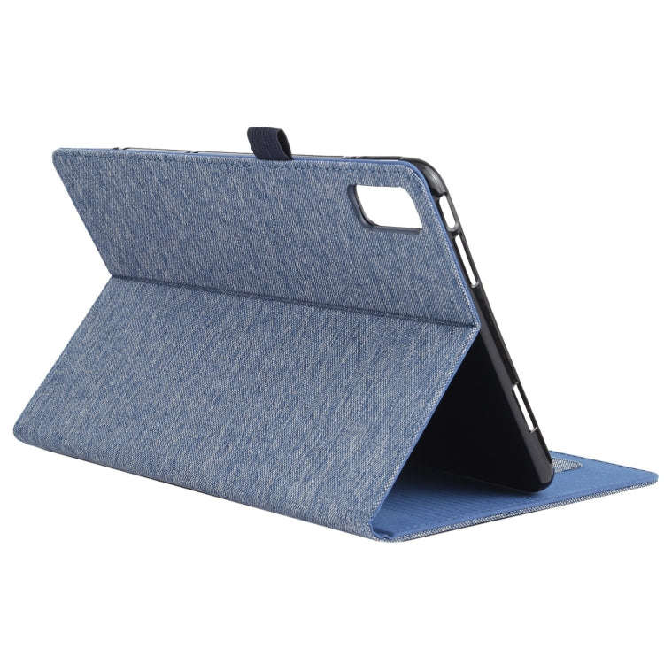 For Huawei Matepad 10.4 Horizontal Flip TPU + Fabric PU Leather Protective Case with Name Card Cl...