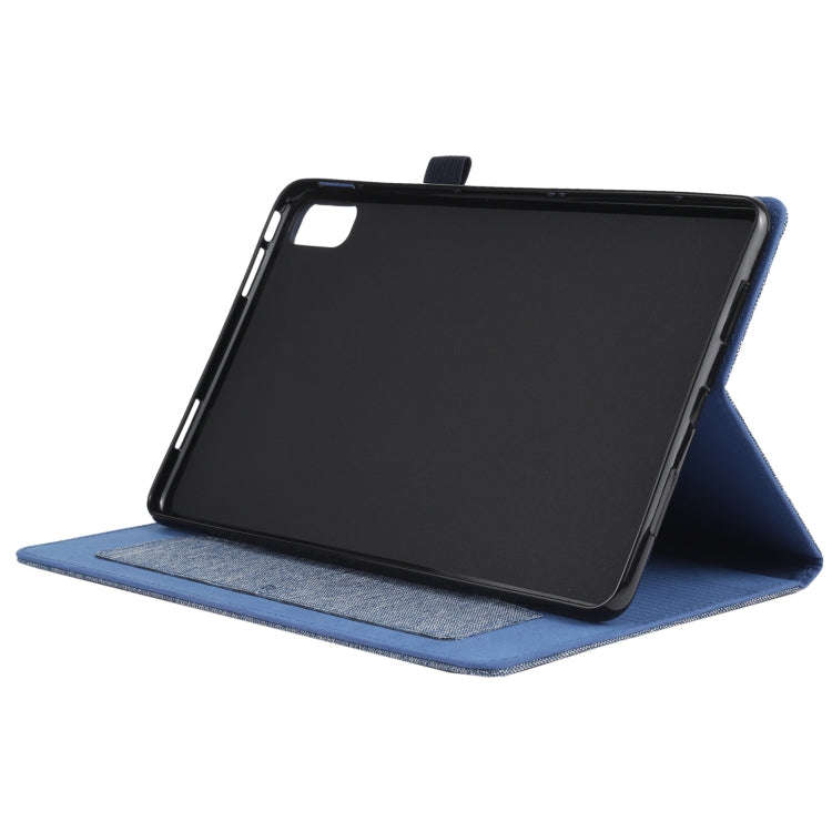 For Huawei Matepad 10.4 Horizontal Flip TPU + Fabric PU Leather Protective Case with Name Card Cl...