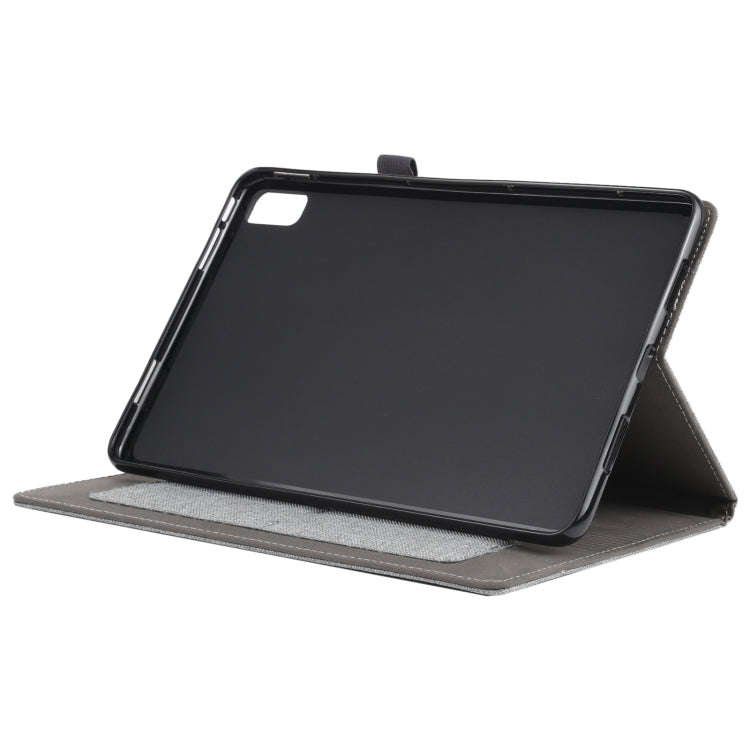 For Huawei Matepad 10.4 Horizontal Flip TPU + Fabric PU Leather Protective Case with Name Card Cl...