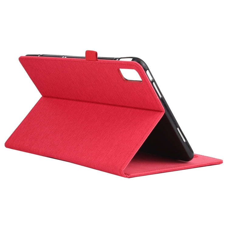 For Huawei Matepad 10.4 Horizontal Flip TPU + Fabric PU Leather Protective Case with Name Card Cl...