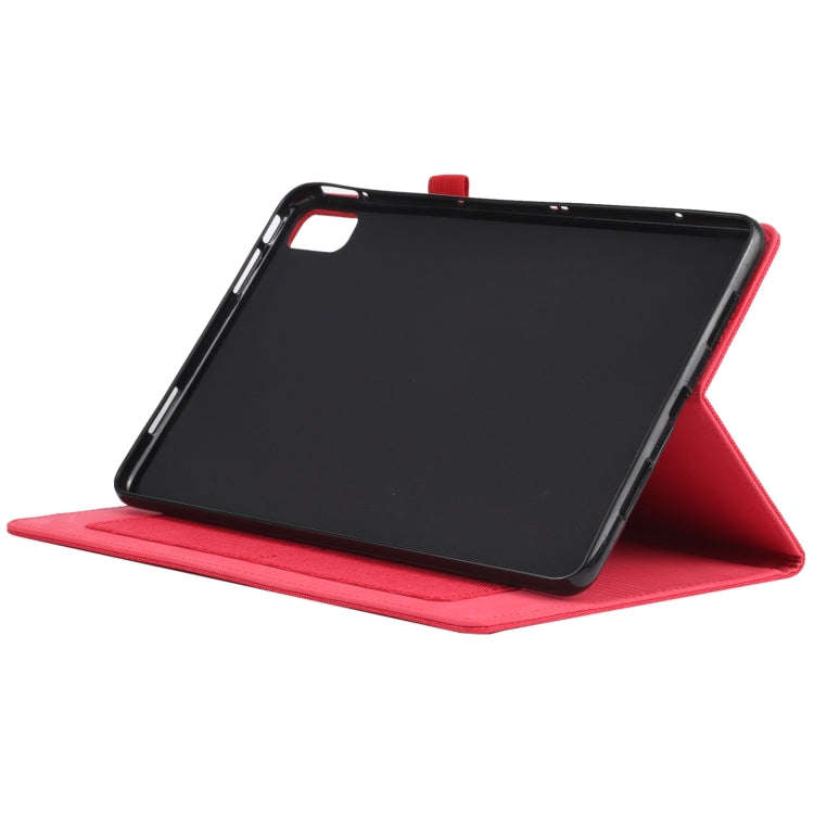 For Huawei Matepad 10.4 Horizontal Flip TPU + Fabric PU Leather Protective Case with Name Card Cl...