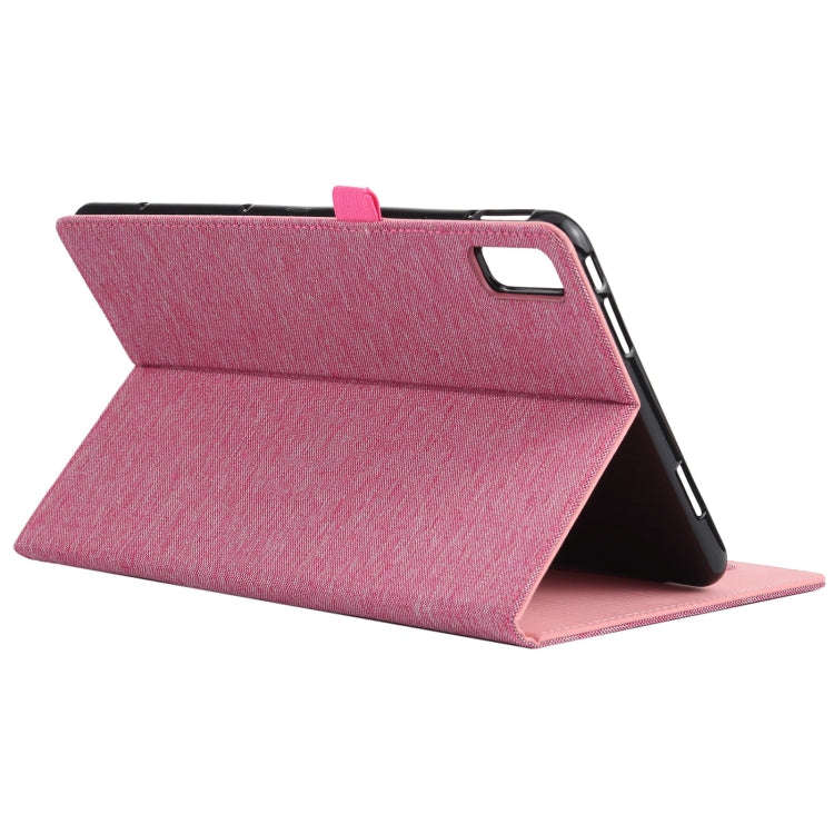 For Huawei Matepad 10.4 Horizontal Flip TPU + Fabric PU Leather Protective Case with Name Card Cl...