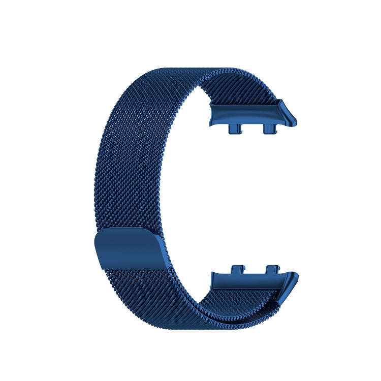 For OPPO Watch 41MM Smart Watch Milanese Stainless Steel Metal Watch Band (Blue)