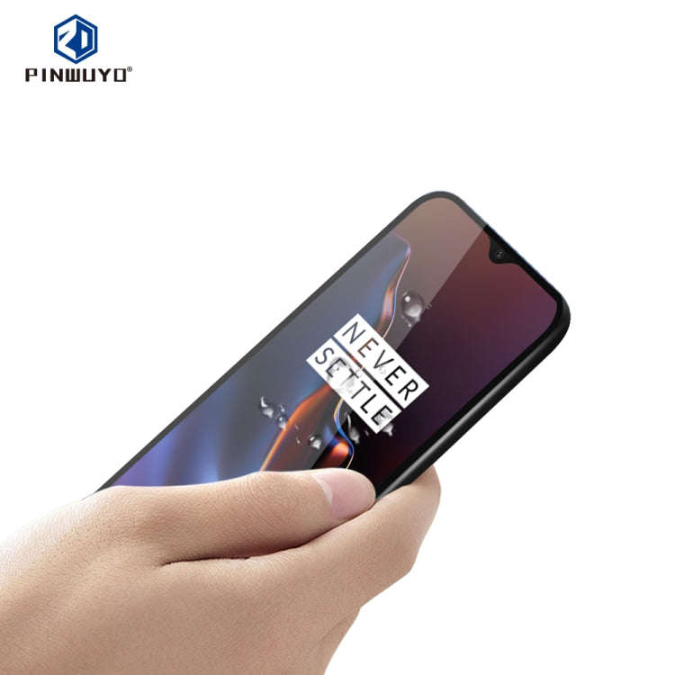 PINWUYO 9H 2.5D Full Screen Tempered Glass Film for OnePlus 6T