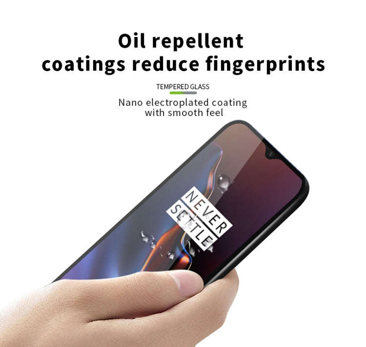 PINWUYO 9H 2.5D Full Screen Tempered Glass Film for OnePlus 6T