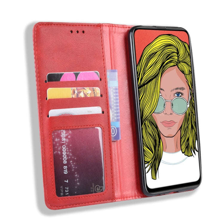 Magnetic Buckle Retro Crazy Horse Texture Horizontal Flip Leather Case for Huawei P Smart Z , wit...