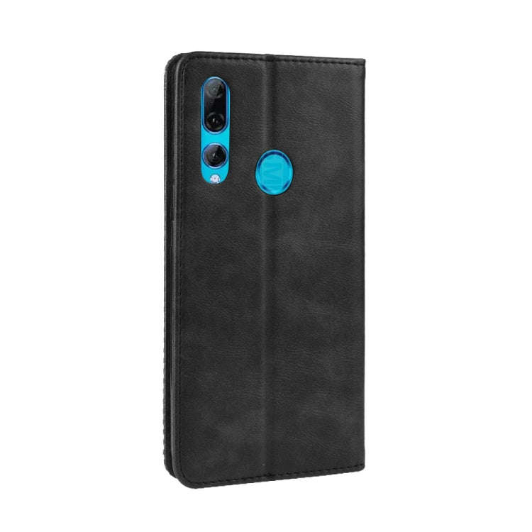 For Huawei Y9 Prime 2019 Magnetic Buckle Retro Crazy Horse Texture Horizontal Flip Leather Case w...