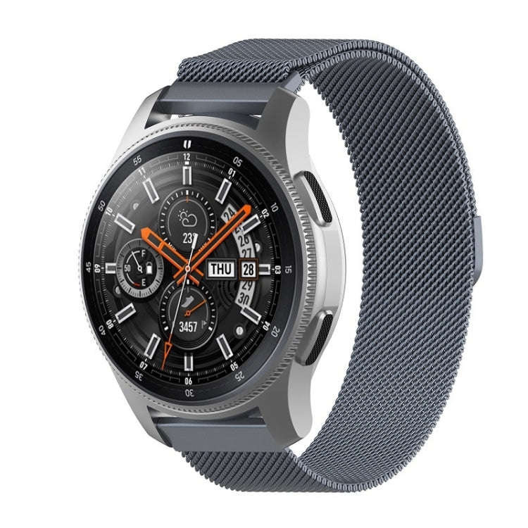 18mm Milan Stainless Steel Mesh Watch Band(Gray)