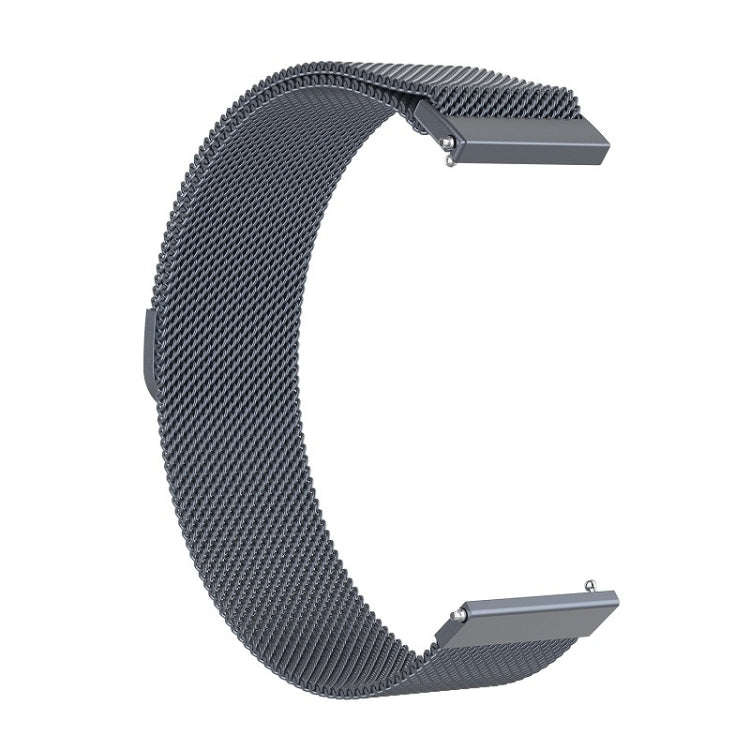 18mm Milan Stainless Steel Mesh Watch Band(Gray)