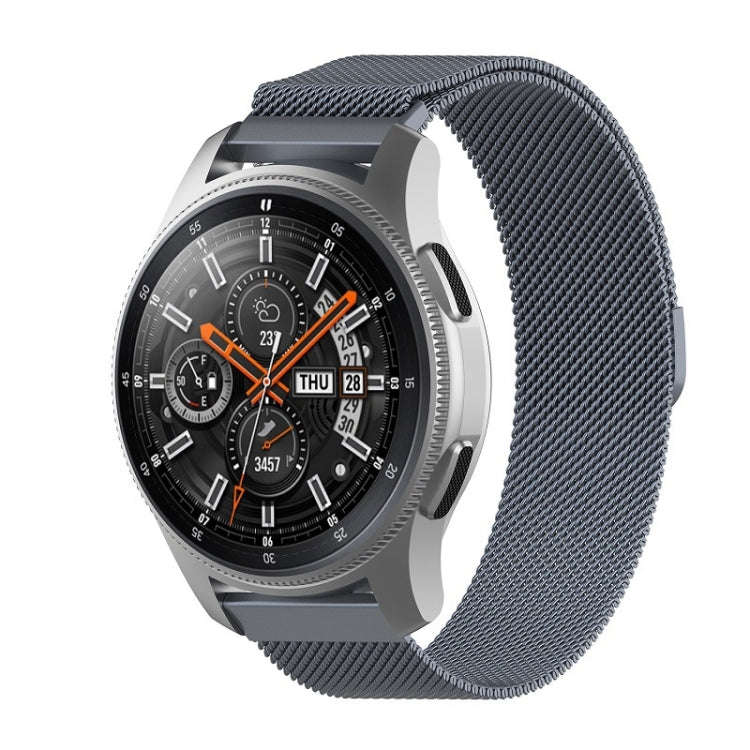 For Honor Magic Watch 2 42MM/Galaxy Active2 20mm Milan Stainless Steel Mesh Watch Band(Gray)