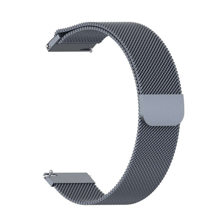 For Honor Magic Watch 2 42MM/Galaxy Active2 20mm Milan Stainless Steel Mesh Watch Band(Gray)