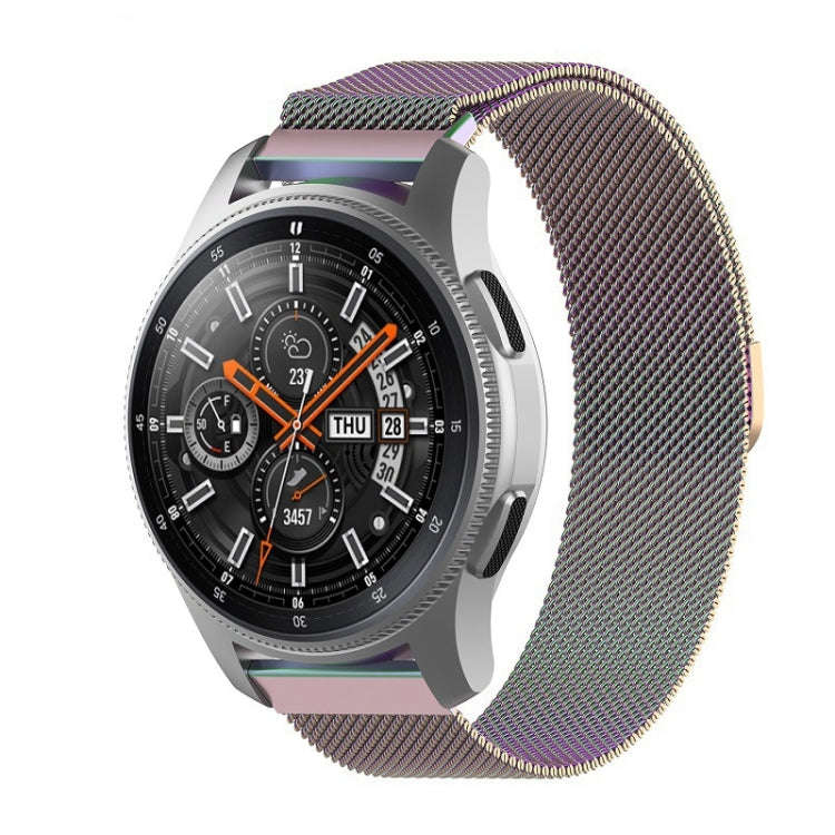 For Honor Magic Watch 2 42MM/Galaxy Active2 20mm Milan Stainless Steel Mesh Watch Band(Colorful)