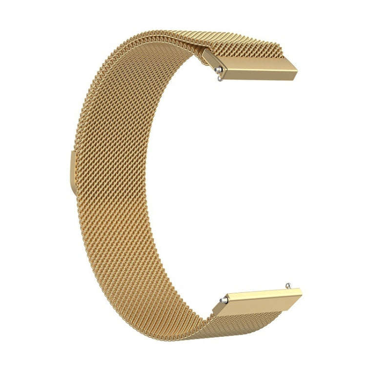 For Honor Magic Watch 2 42MM/Galaxy Active2 20mm Milan Stainless Steel Mesh Watch Band(Gold)