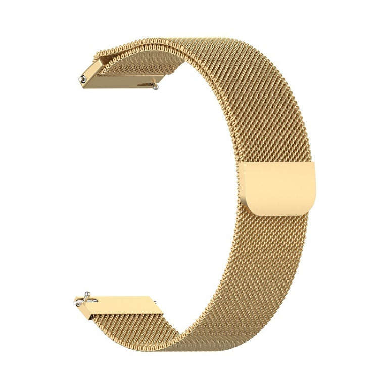 For Honor Magic Watch 2 42MM/Galaxy Active2 20mm Milan Stainless Steel Mesh Watch Band(Gold)