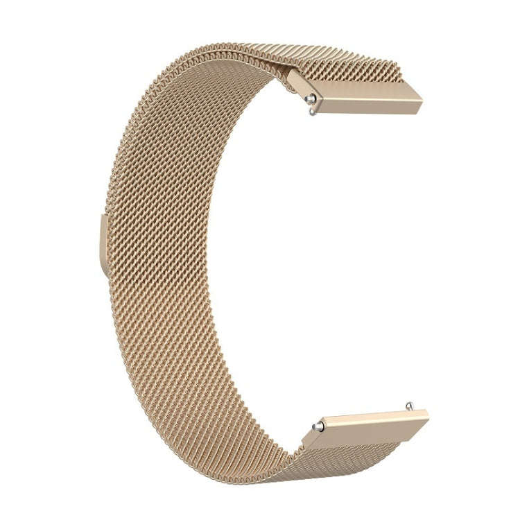 For Honor Magic Watch 2 42MM/Galaxy Active2 20mm Milan Stainless Steel Mesh Watch Band(Champagne ...