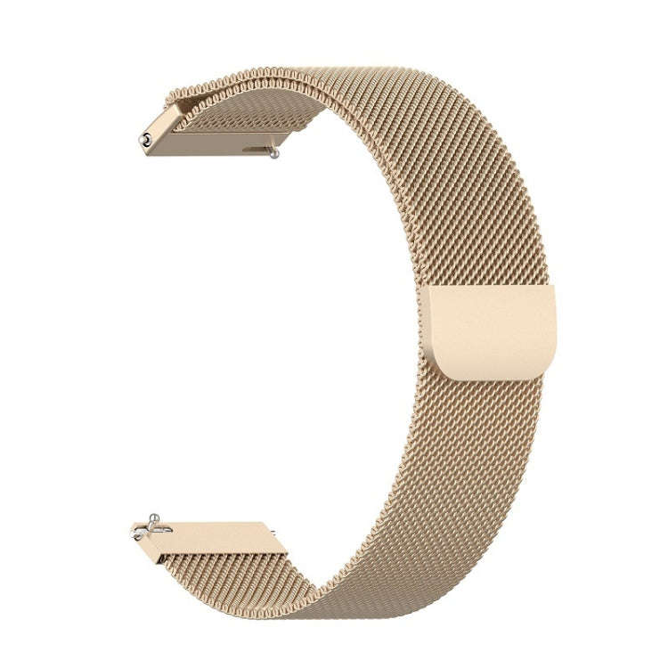 For Honor Magic Watch 2 42MM/Galaxy Active2 20mm Milan Stainless Steel Mesh Watch Band(Champagne ...