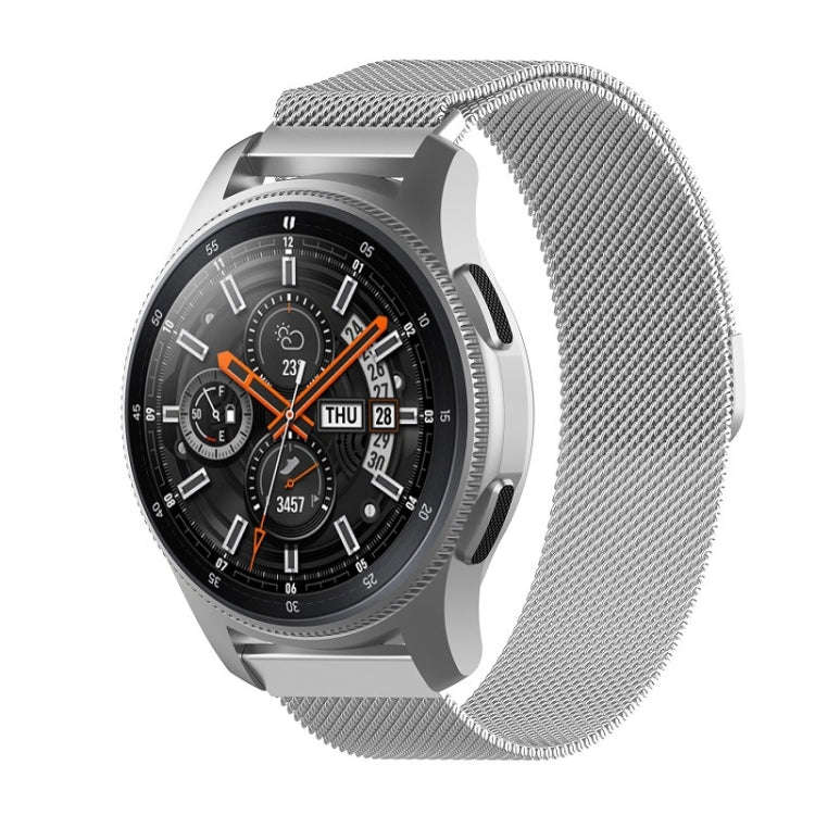 For Honor Magic Watch 2 46MM Milan Stainless Steel Mesh Watch Band 22MM(Silver)