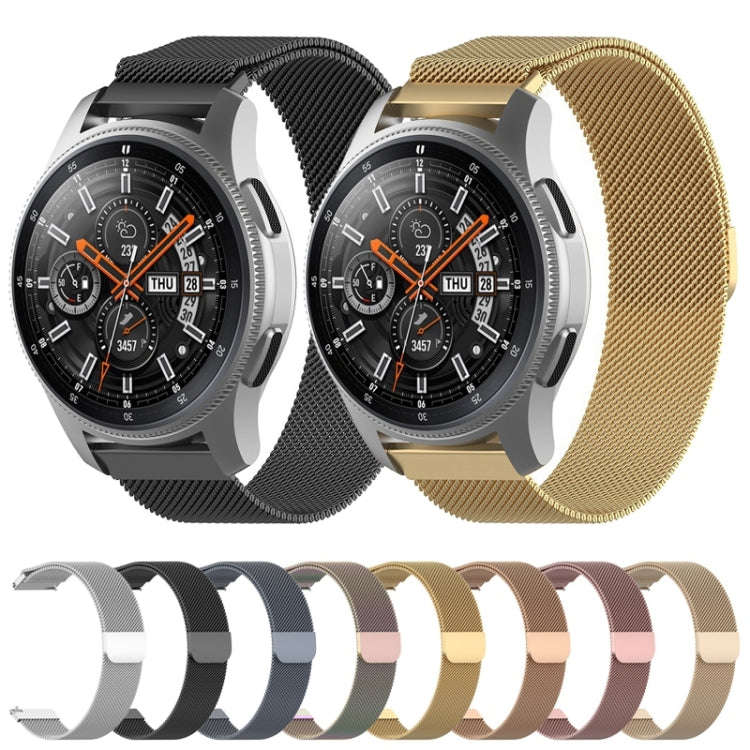 For Honor Magic Watch 2 46MM Milan Stainless Steel Mesh Watch Band 22MM(Champagne Gold)