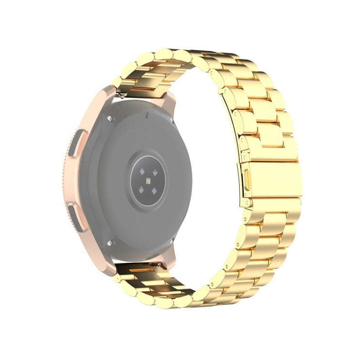 For Xiaomi MI/Huawei Glory S1 18mm Three Beads Stainless Steel Watch Band 18mm(Gold)