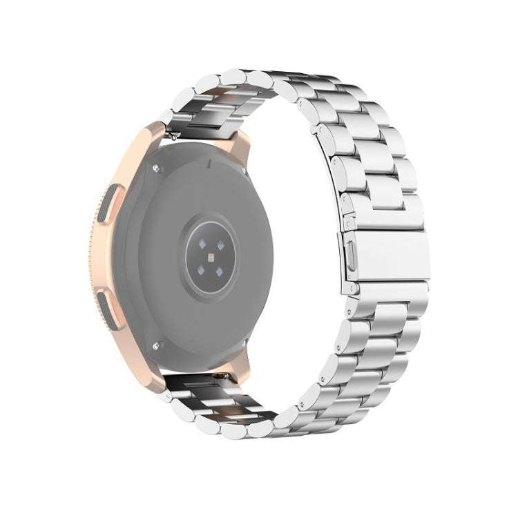 For Xiaomi MI/Huawei Glory S1 18mm Three Beads Stainless Steel Watch Band 18mm(Silver)