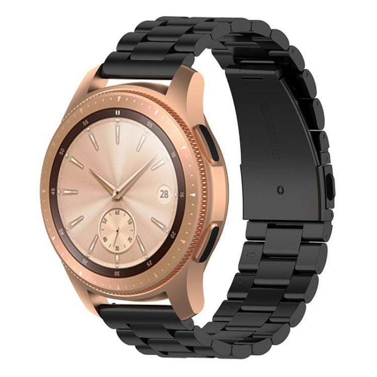 For Huawei GT2/GT/Samsung Galaxy Watch 46mm R800/Samsung Gear S3 22mm 3-Beads Stainless Steel Wat...