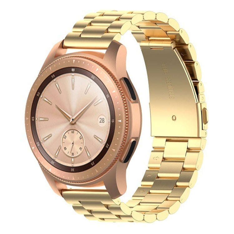 For Huawei GT2/GT/Samsung Galaxy Watch 46mm R800/Samsung Gear S3 22mm 3-Beads Stainless Steel Wat...