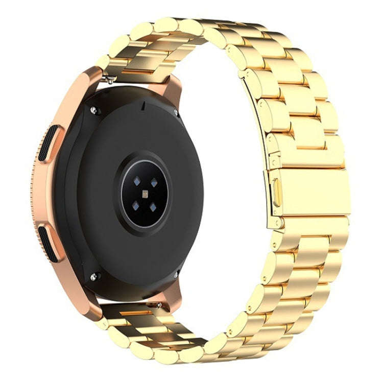 For Huawei GT2/GT/Samsung Galaxy Watch 46mm R800/Samsung Gear S3 22mm 3-Beads Stainless Steel Wat...