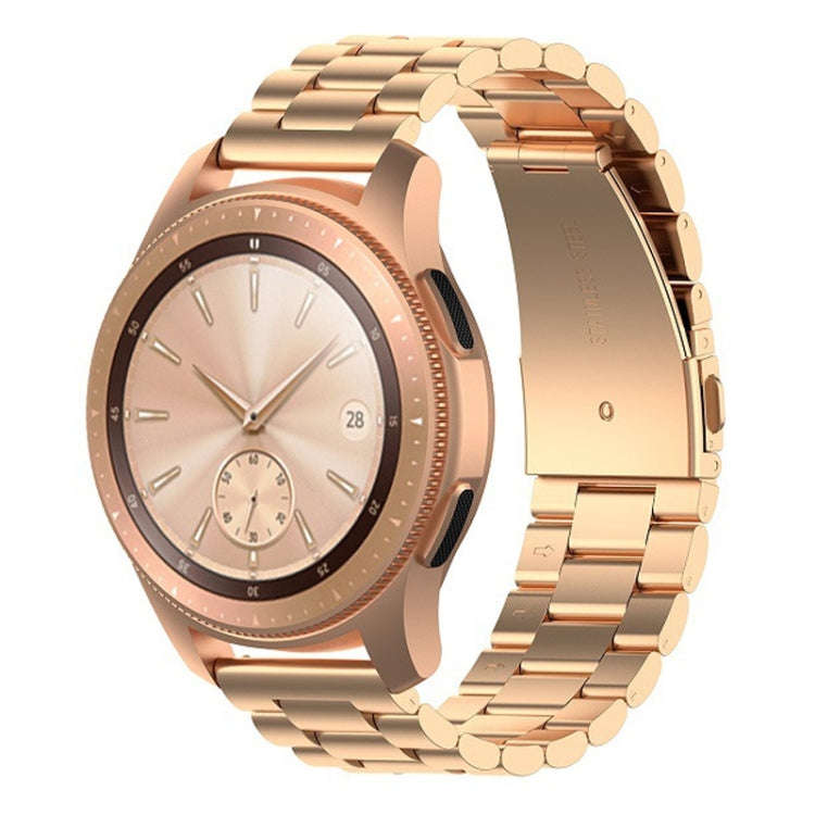 For Huawei GT2/GT/Samsung Galaxy Watch 46mm R800/Samsung Gear S3 22mm 3-Beads Stainless Steel Wat...